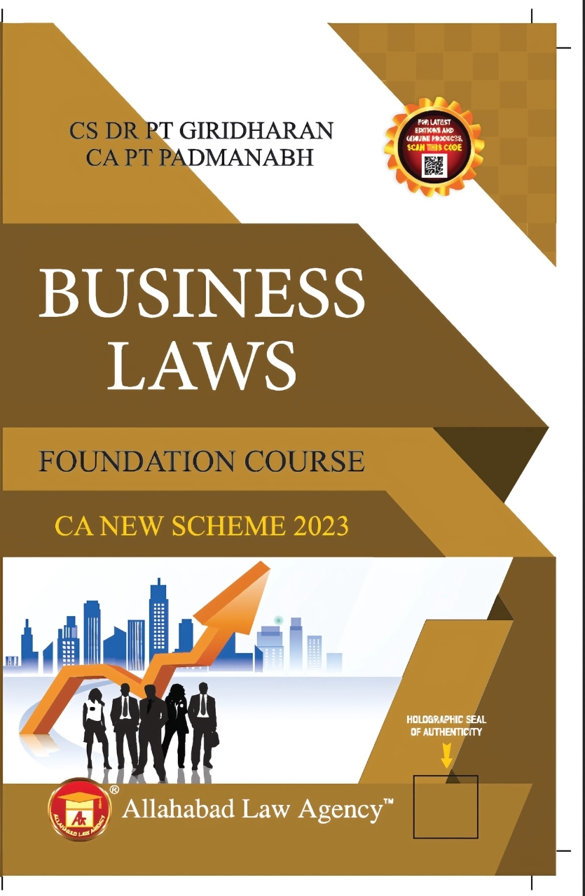 Business Laws Foundation Course CA New Scheme 2023-Dr. PT Giridharan/P.T. Padmanabh